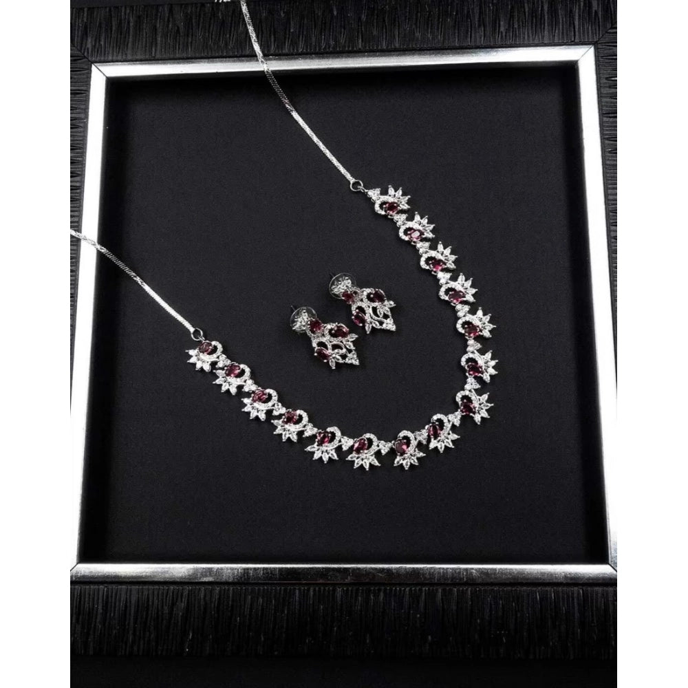 Ruby Red Necklace Set