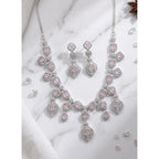 Ice-Pink Glimmer Necklace Set