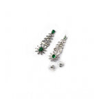Green Silver Necklace Set