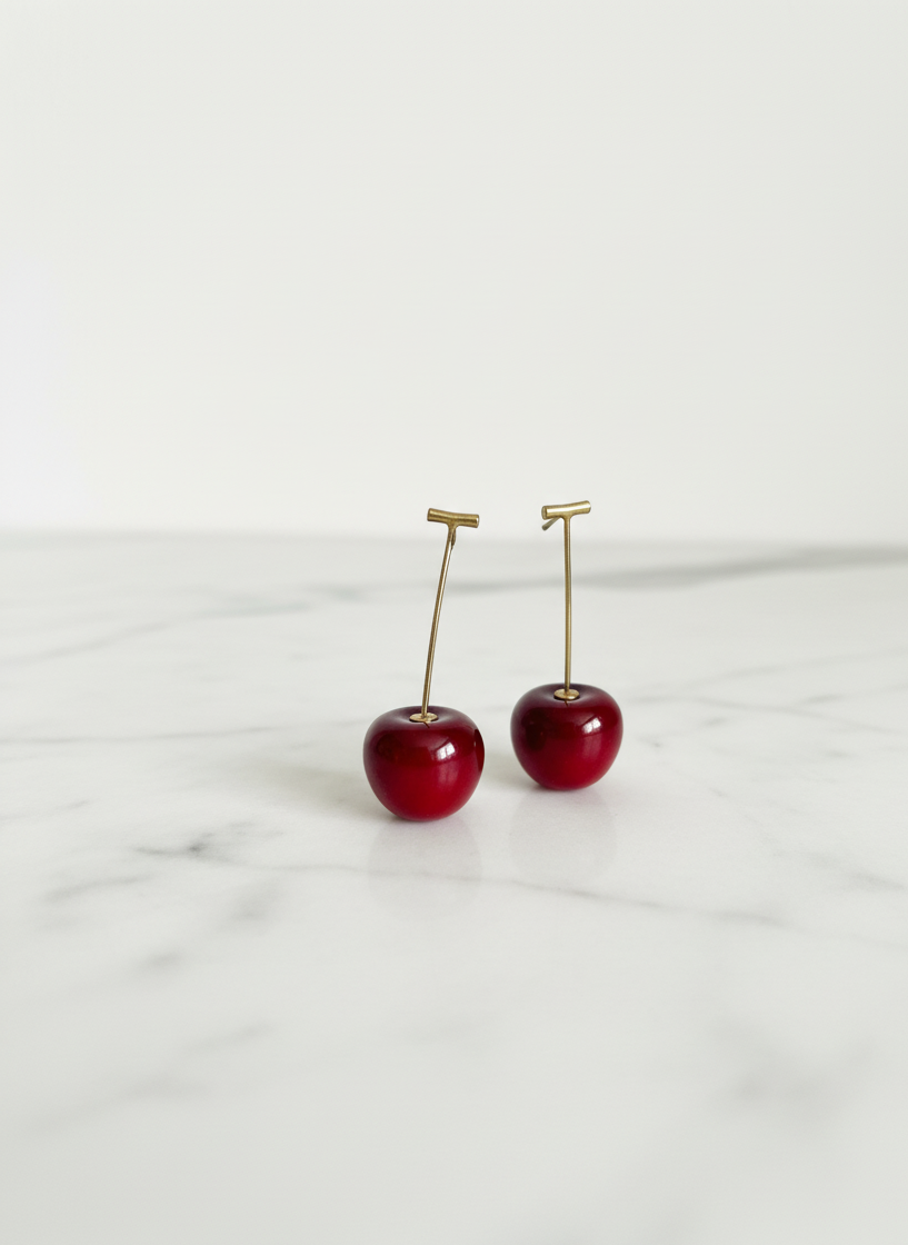 Cherry Hanging Earrings