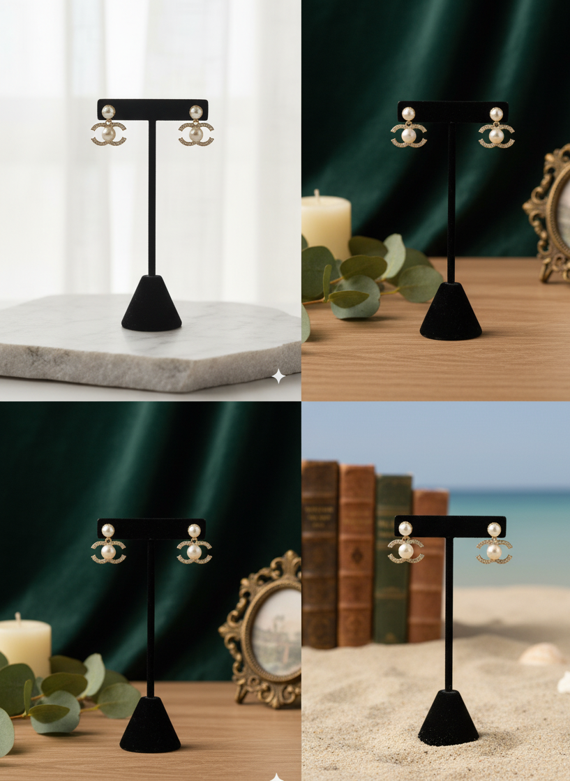 Channel type Earrings