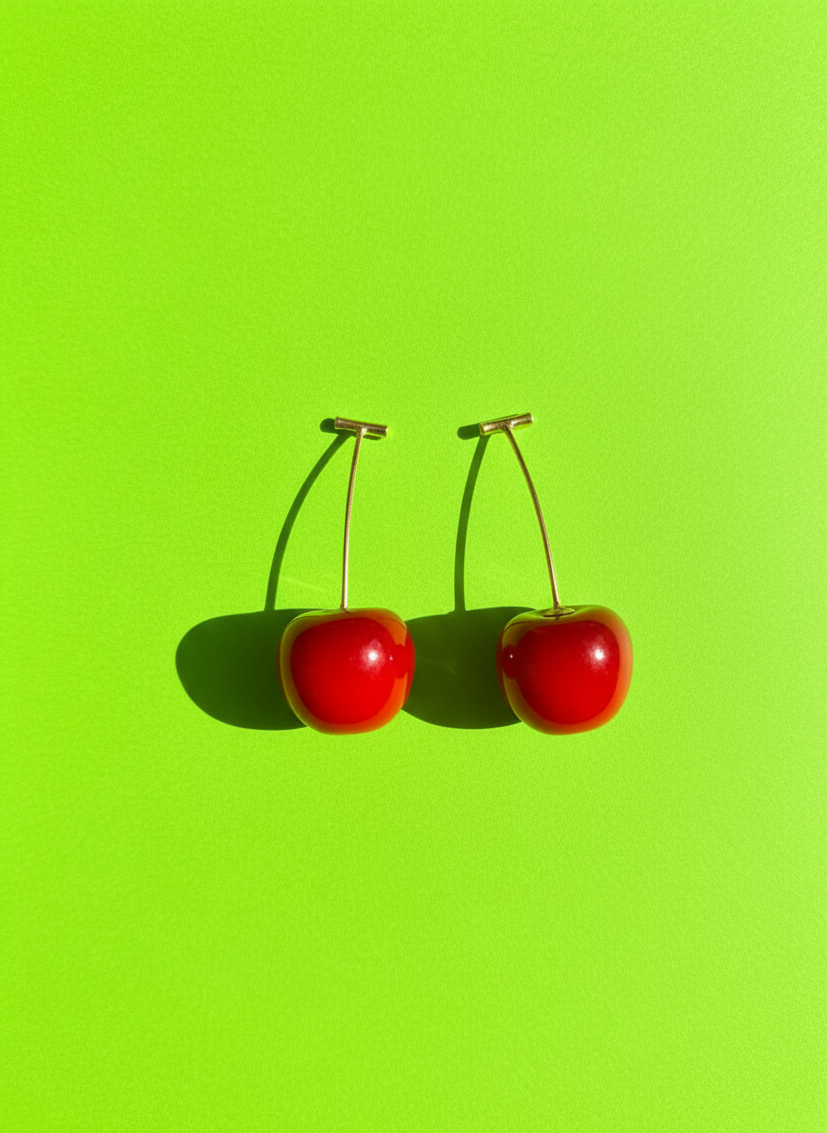 Cherry Hanging Earrings