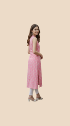 Pink Printed Kurta