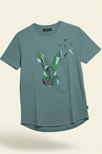 green printed graphic tees for Men's and Boys