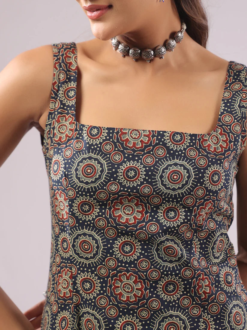 Indigo Ajrakh Tunic
