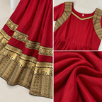 Maroon Traditional Ethnic Dress