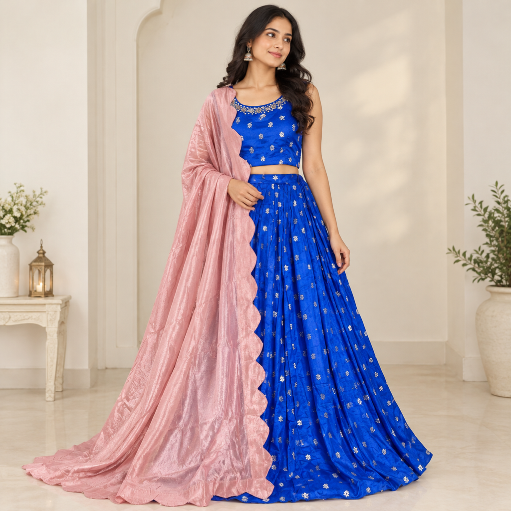 Banarasi Soft Silk Lehenga set