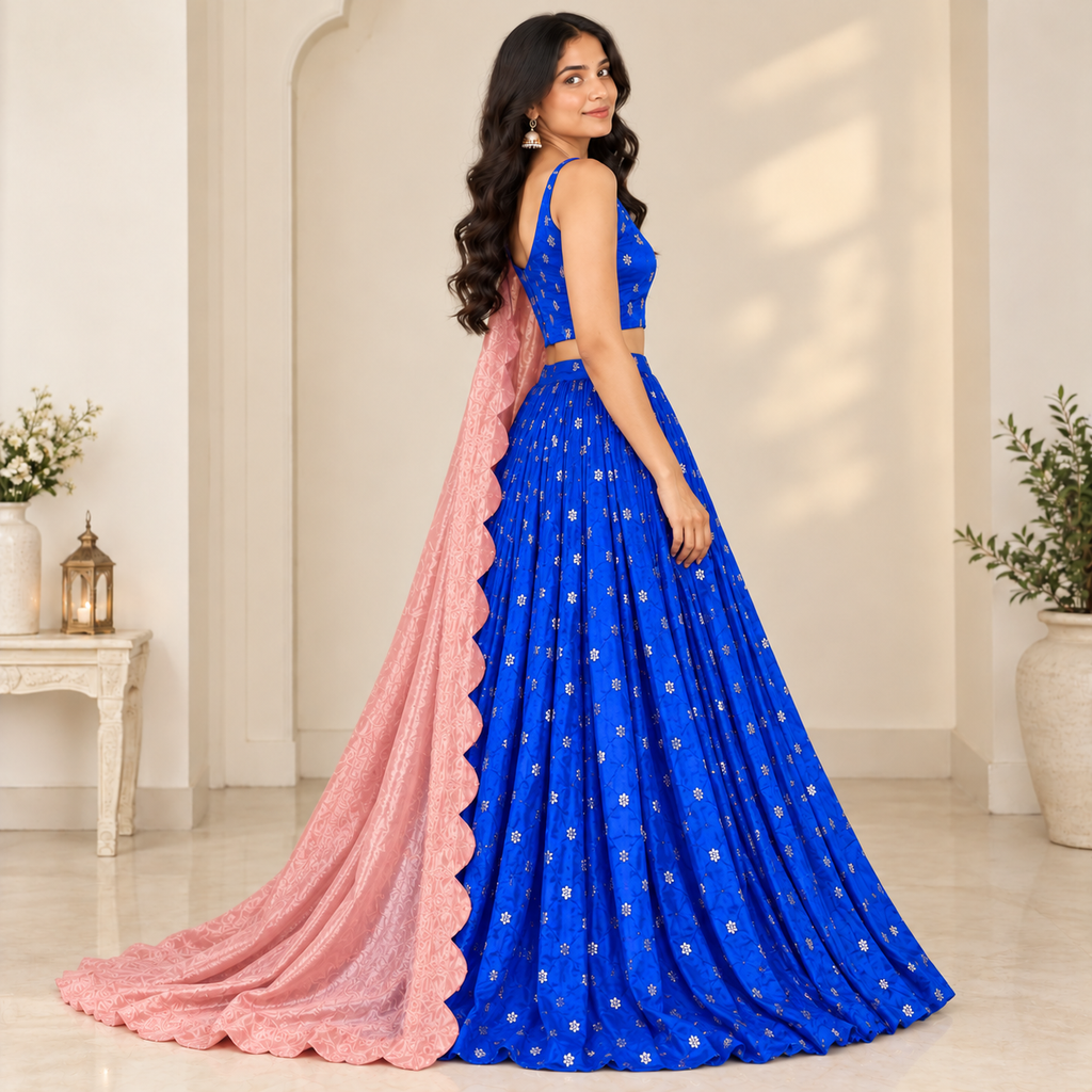 Banarasi Soft Silk Lehenga set