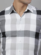 Black & White Checked Cotton Shirt