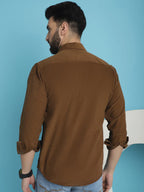 Brown Corduroy Cotton Shirt