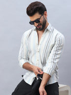 Off-White Striped Casual Shirt
