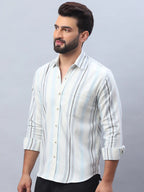 Off-White Striped Casual Shirt