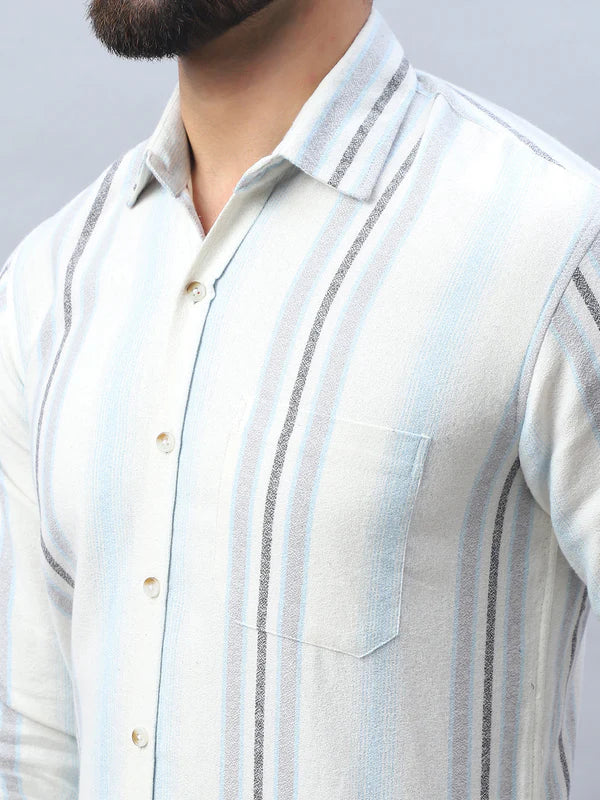 Off-White Striped Casual Shirt