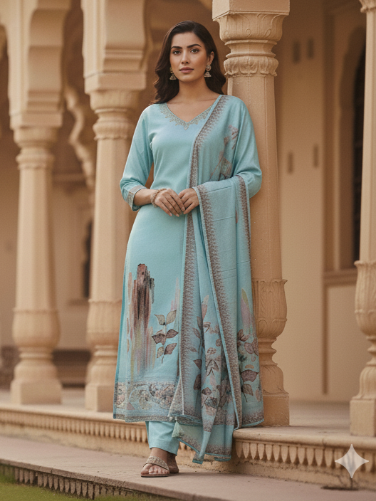 Sky blue color set