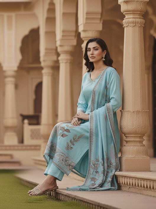 Sky blue color set