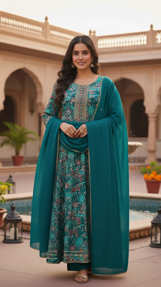 Sea Green floral set