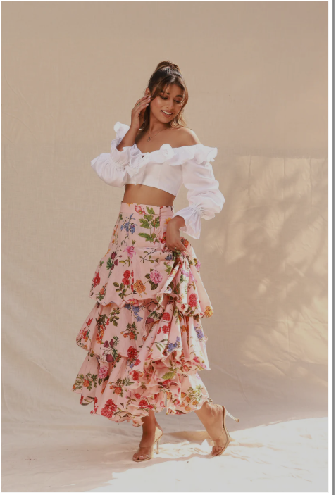 Blossom Tiered Skirt&Top