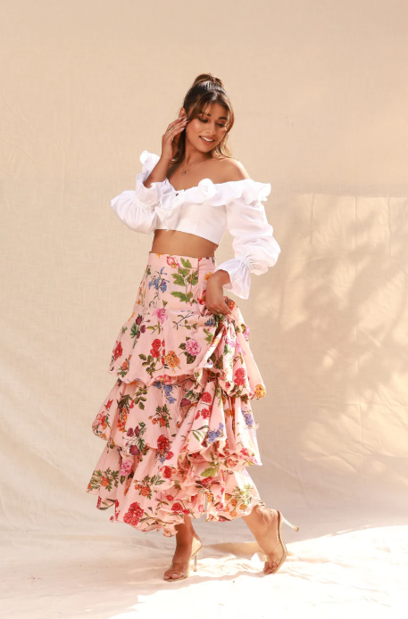 Blossom Tiered Skirt&Top