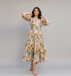 Graceful Wildlife Midi Dress