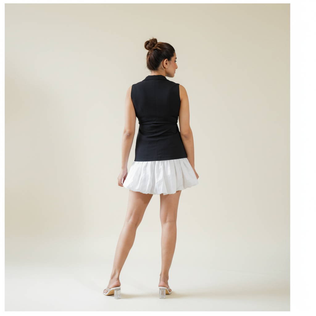 Monochrome Mini Dress