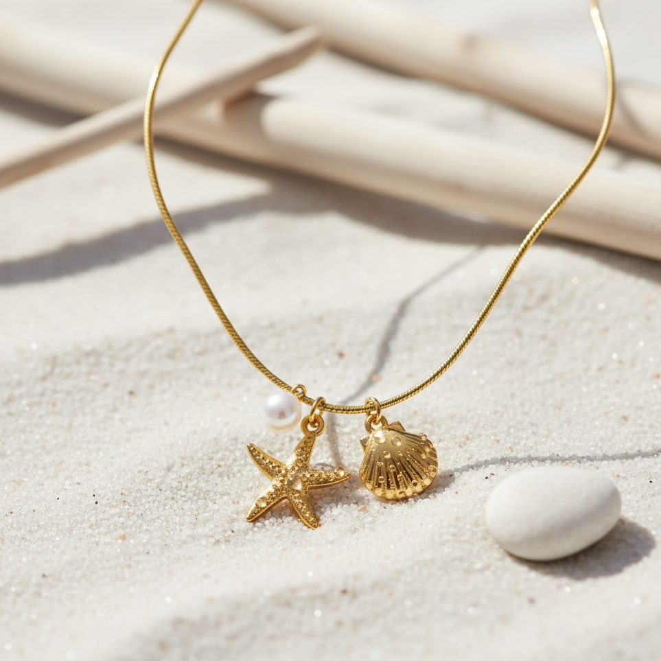 Seashell and star Chain