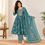 Sea Green Anarkali Set