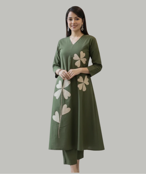 Green Clover Bloom Co-Ord