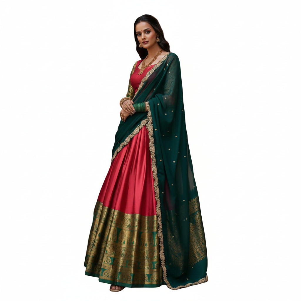 Narayan Pattu Half Saree