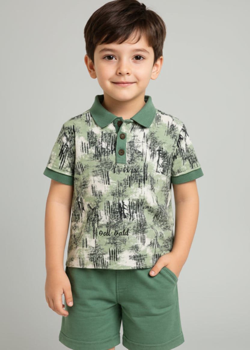 KIDS COLLAR PRINTED SET