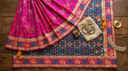 Navy Patola Silk Meena And Zari Woven Saree