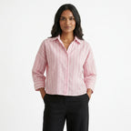 Pink Striped Button-Down Shirt
