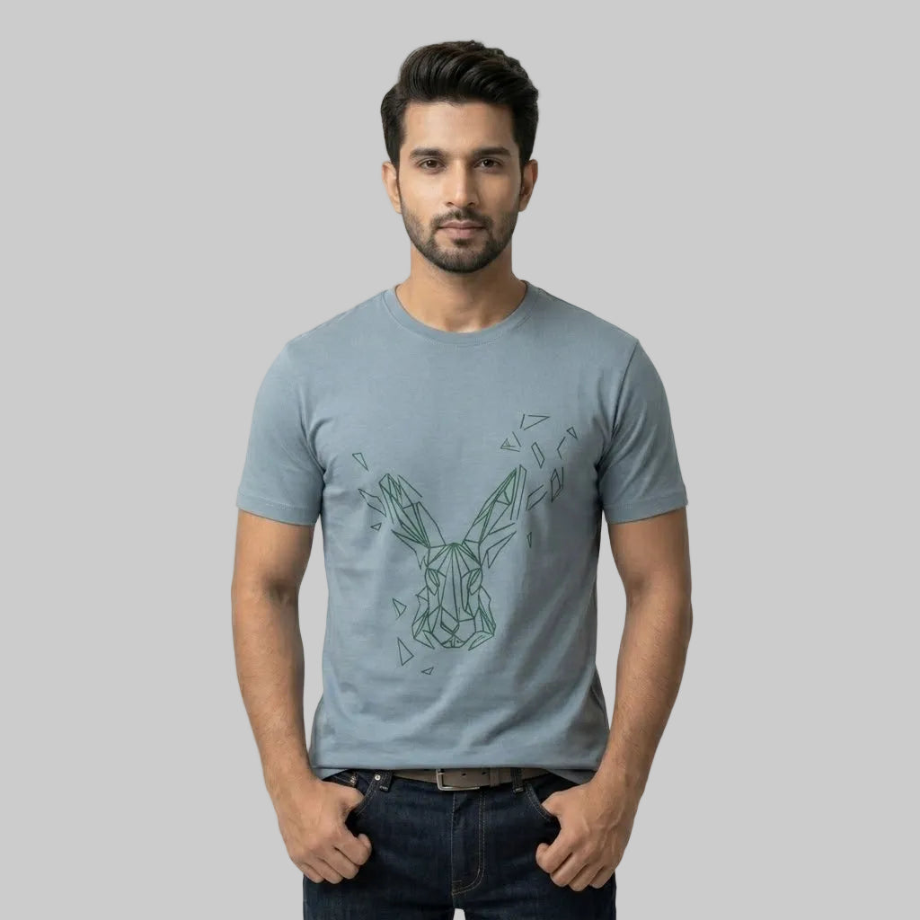 Geometric Rabbit/Bunny T-shirt