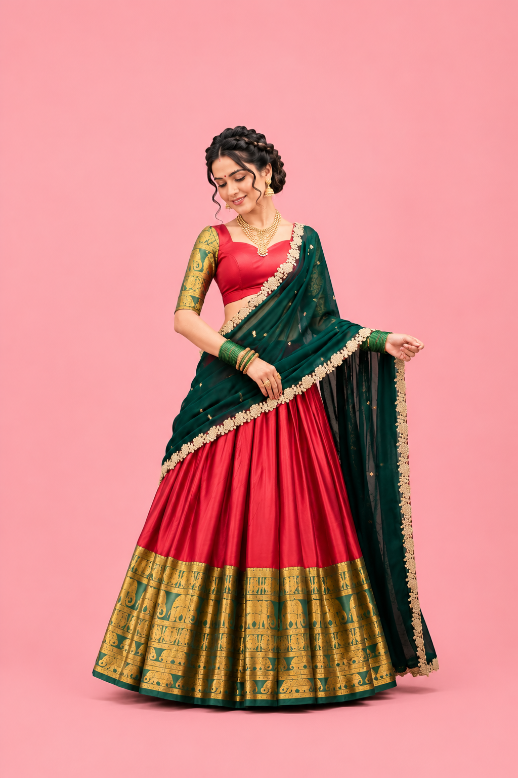 Narayan Pattu Half Saree