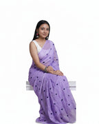 Lavender Linen Grace Saree