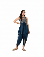 Indo-Western Dhoti & Peplum Top Set