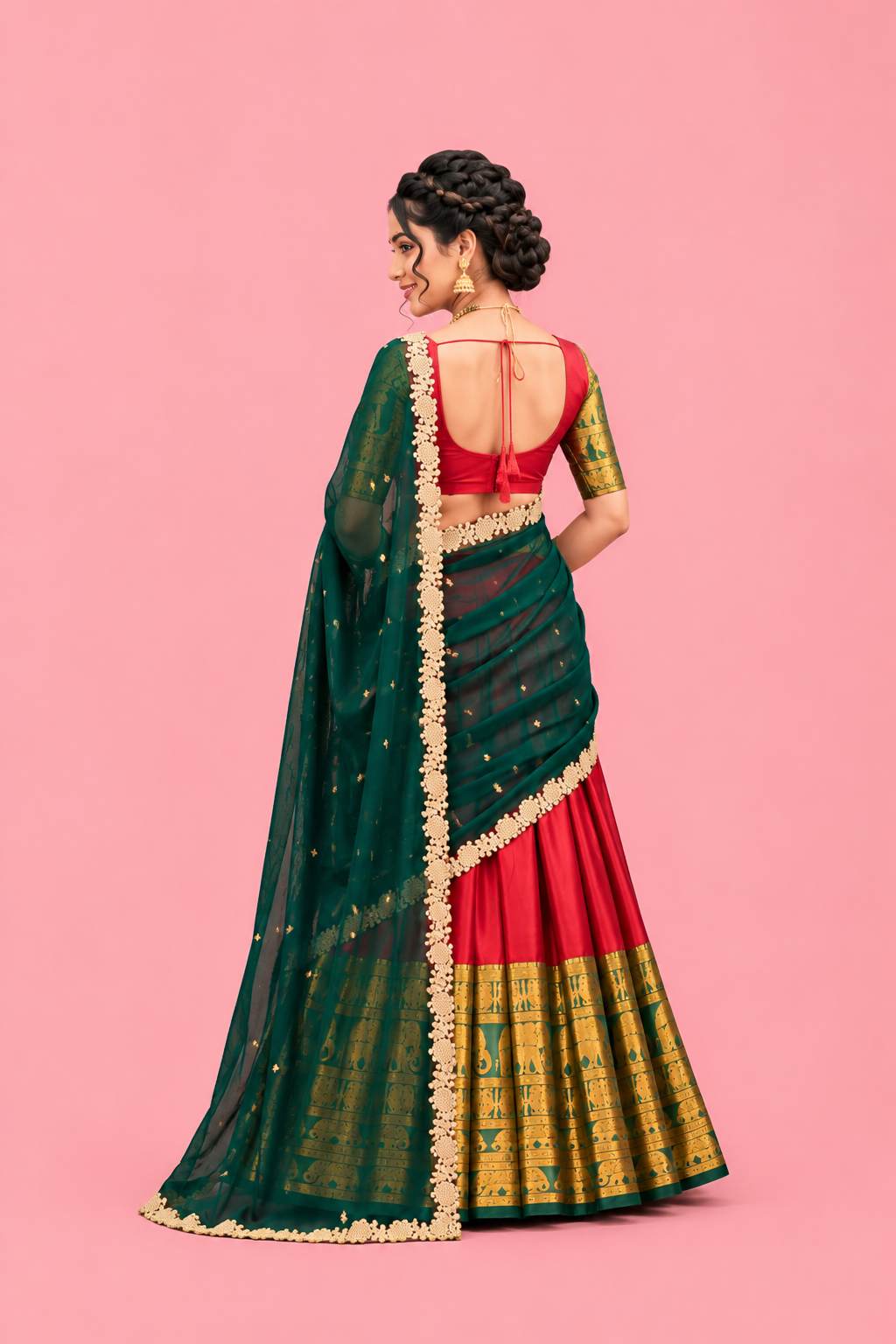 Narayan Pattu Half Saree