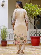Tropical Ivory Kurti Set
