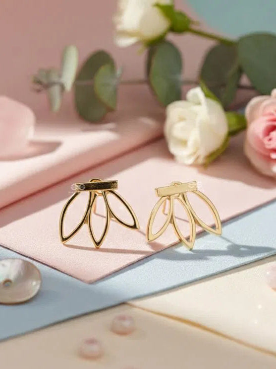 Leaf Golden Earrings