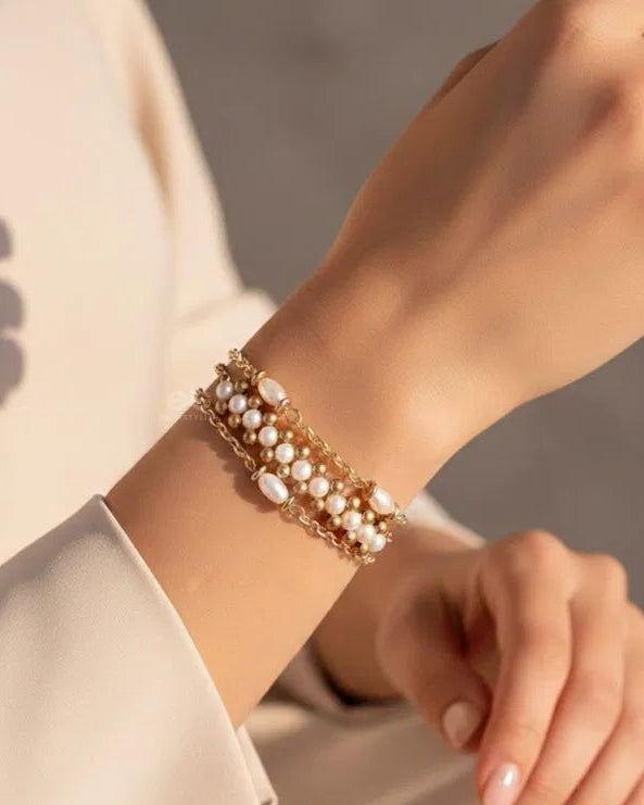 Multi-Strand Pearl Bracelet