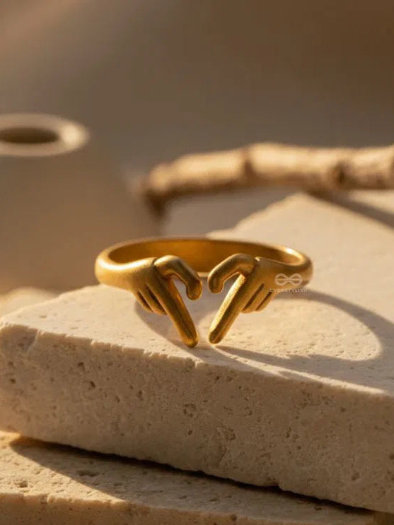 Heart Hands Ring