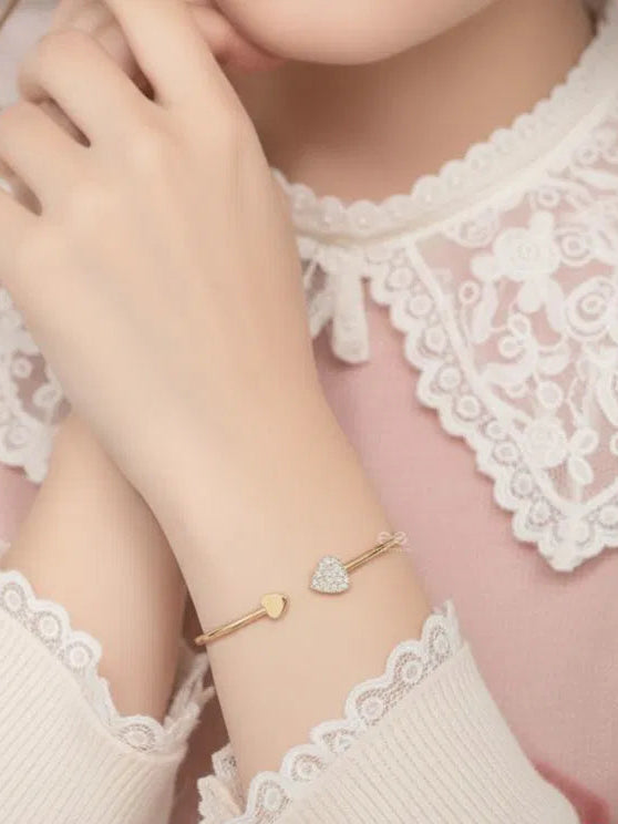 Heart Rhinestone Bracelet