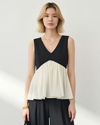 Chici Black Peplum Co-ord Set