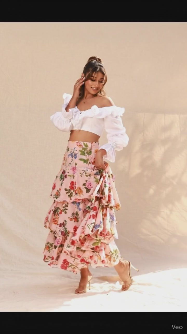 Blossom Tiered Skirt&Top