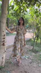 Graceful Wildlife Midi Dress