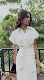 Classic Shirt Midi Dress