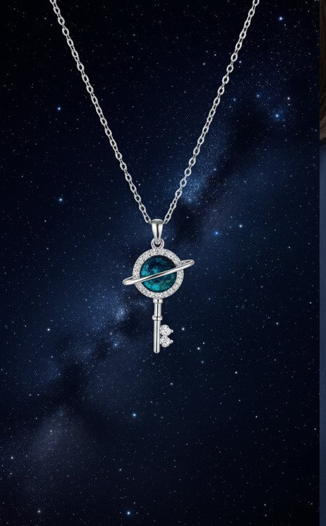 Cosmic Key Pendant Necklace