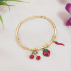 Fruit charm bracelet
