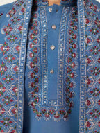 Silk-Viscose Kurta with  Dupatta Set